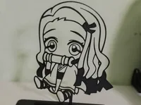 Nezuko Kamado avec socle - Demon Slayer, art 2D — photo 1