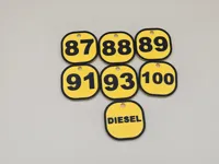 USA version, all types 4 × 4 cm