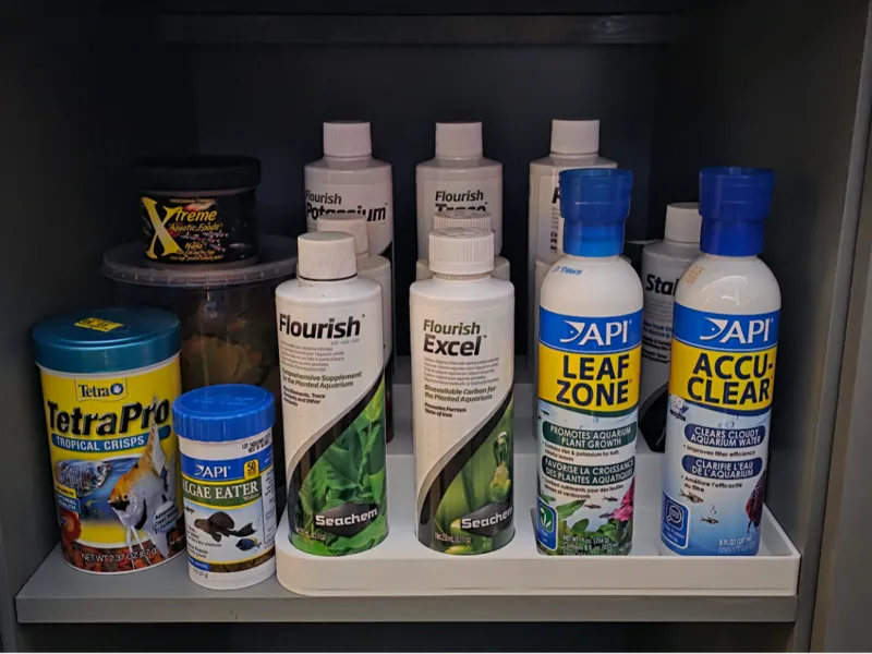 Aquarium Nutrients & Fertilizers Organizer