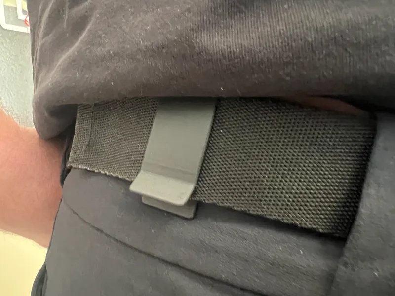 Belt Tail Clip - No more dangling belts!