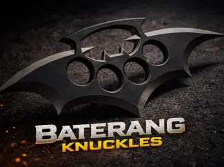 Batarang Batman Brass Knuckles / Knuckle Dusters