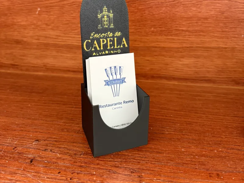 porta cartões garrafa de vinho 