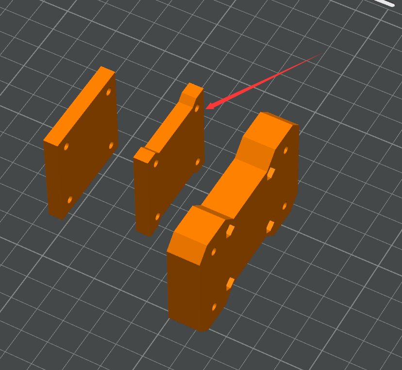 Miniatura 2 do modelo 3D 铃木uy125 突破者安装支架