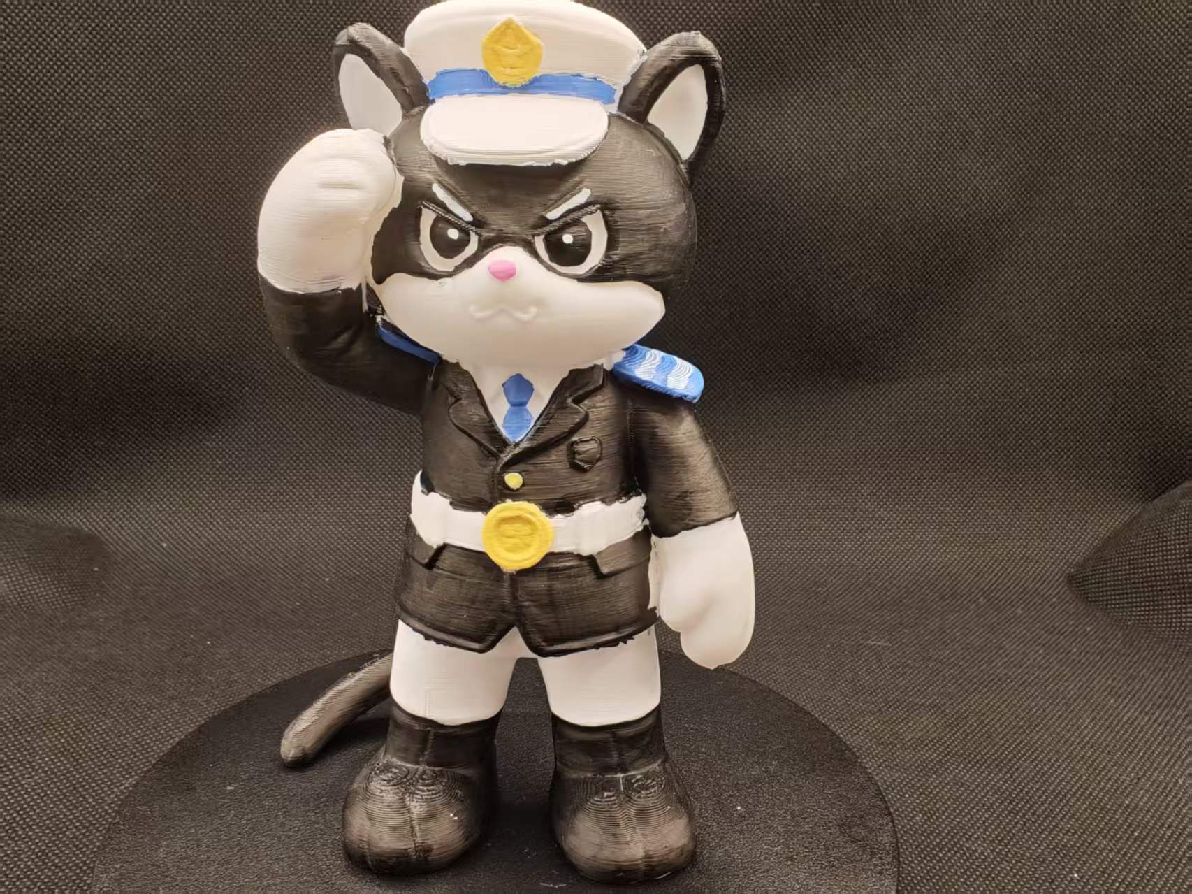 Miniatura 2 do modelo 3D 黑猫警长
