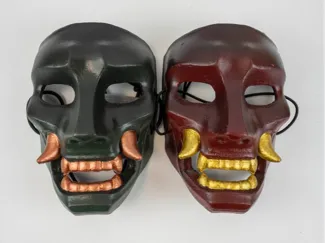 Wearable/Mounted Samurai Oni Mask