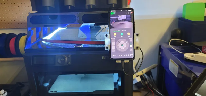 Universal Geared Phone Mount for Bambu P1P / P1S