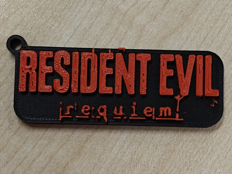 Resident Evil 9 requiem Keychain - NO AMS