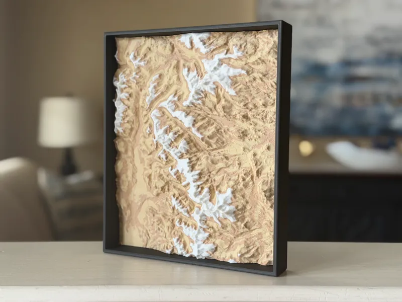 Rocky Mountain National Park Topography Map