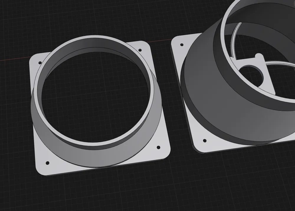 P1S/X1 compatible 4090 reverse-flow fan exhaust system with magnetic ...