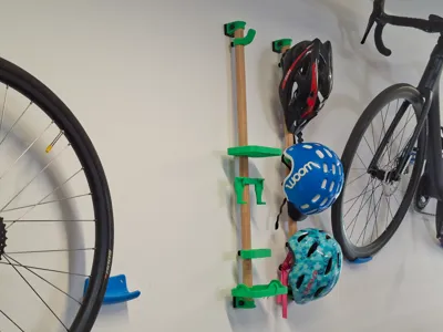 Yet Another Bike Gear Wall Storage Solution