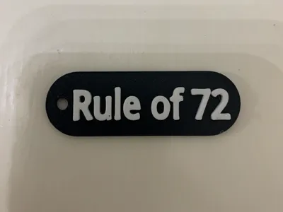 Rule of 72 keychain