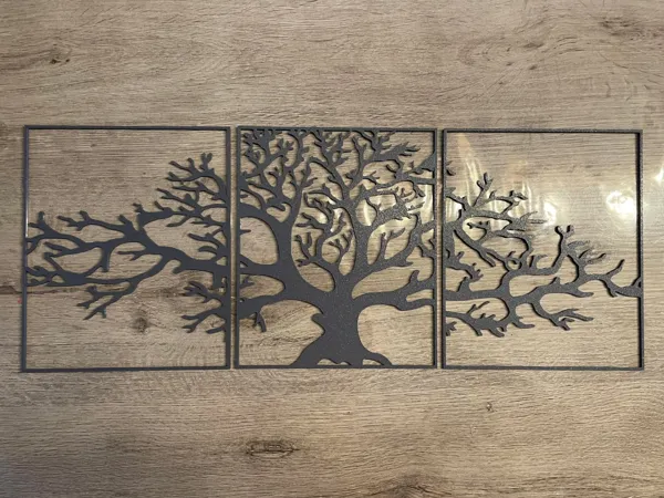 Cadre arbre de vie en 3 morceaux