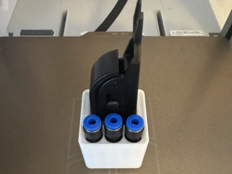 Gridfinity PTFE Tube cutter and extension holder
