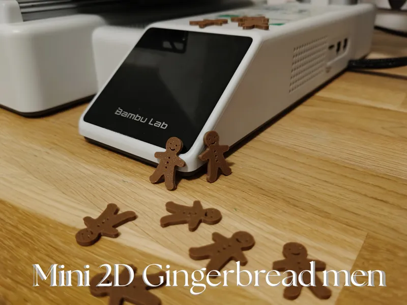 Mini 2D Gingerbread men