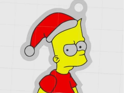 Bart Simpson Keychain