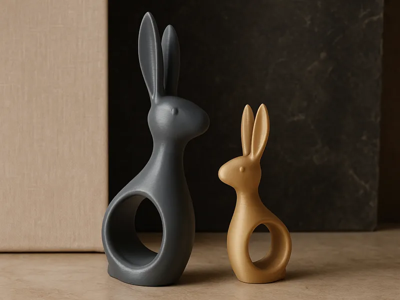 Minimalist Bunny Sculptures – Art Decor
