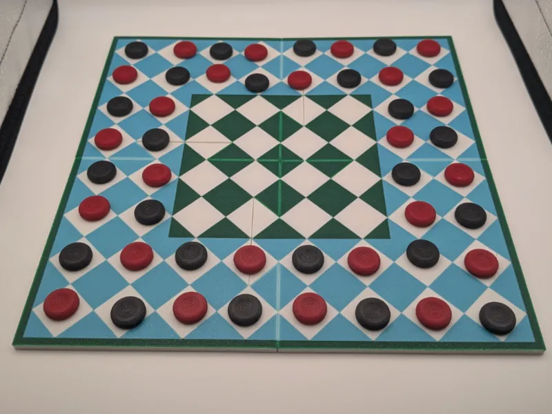 Kings Court Supercheckers Travel Size