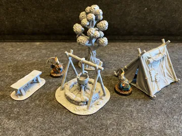 Escenografía en miniatura: Campfire 1 — vista de referencia 3