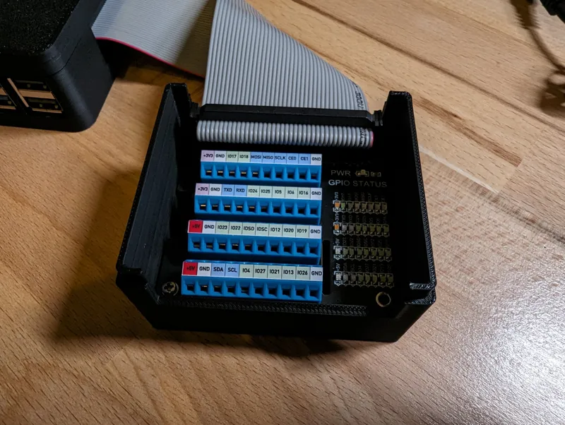 Case fits with GPIO Screw Terminal Hat for Raspberry Pi / Gehäuse
