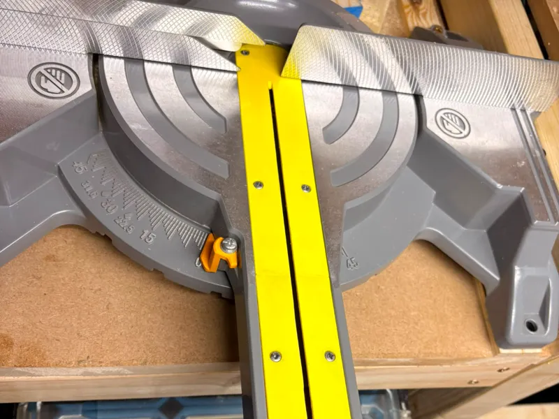 Zero clearance for Titan TTB79MSW Mitre saw. PLA