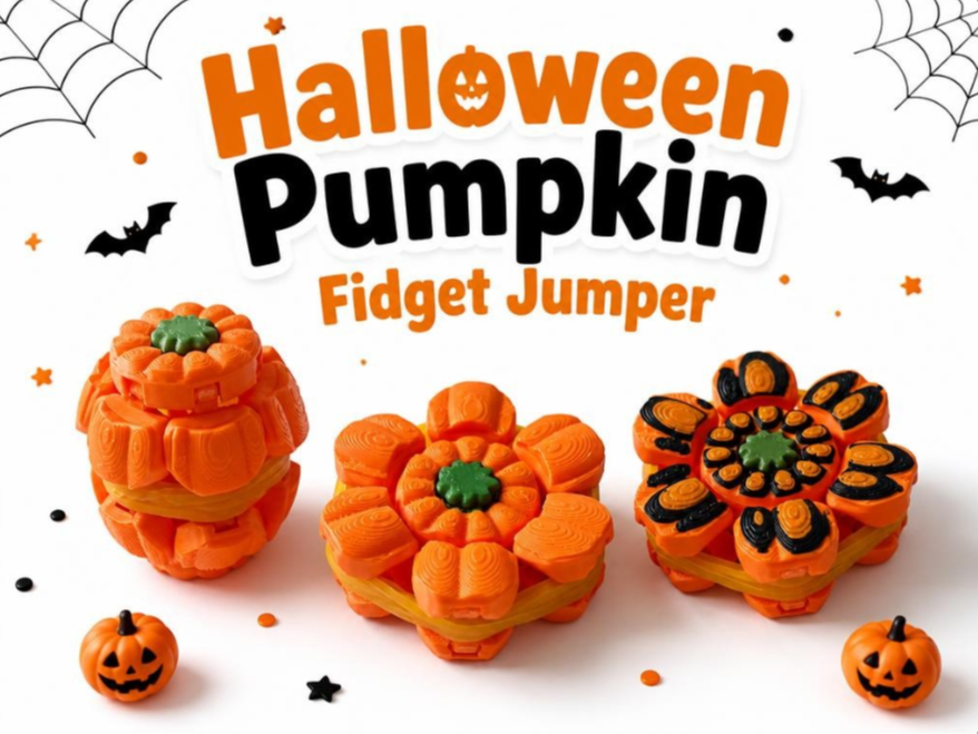 Halloween Fidget Jumper Pumpkin - 1