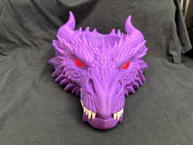 Miniatura 7 do modelo 3D Dragon Head Catchall Tray Desk Entryway Organizer