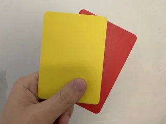 Soccer Red / Yellow Card (FIFA Official Size)