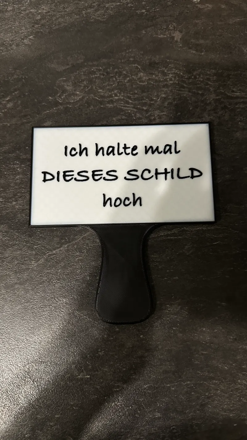 Photobooth Fotobox / Ich halt mal dieses Schild