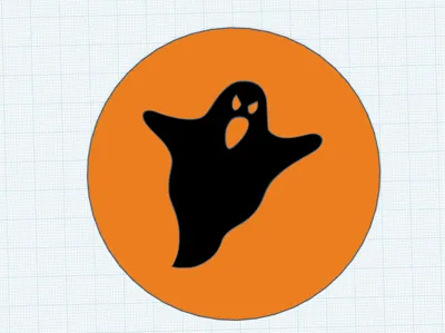 Ghost Halloween Coaster