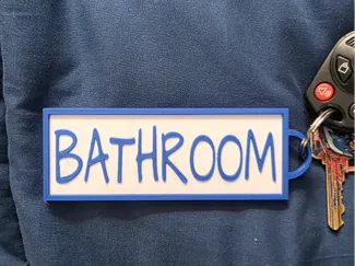 Bathroom Key (Keychain)