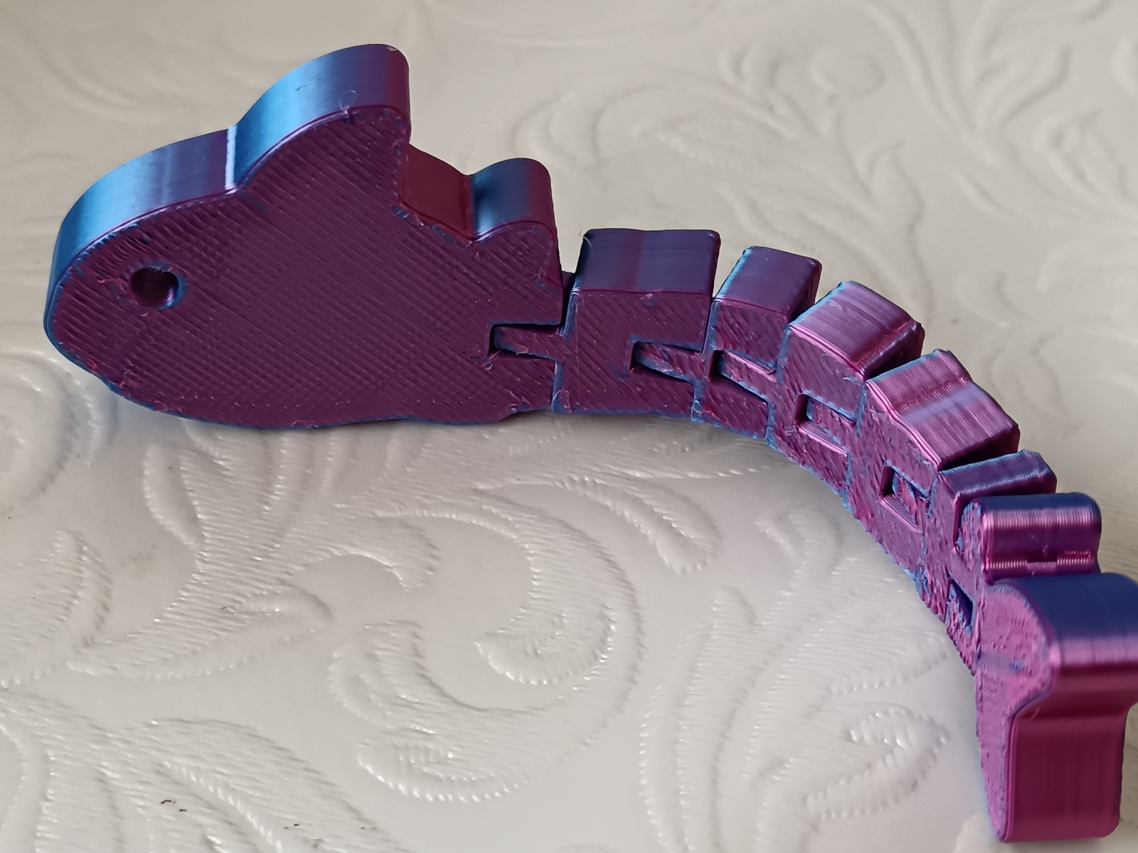 Articulated Flexi Shark  Print-in-Place Fidget Toy