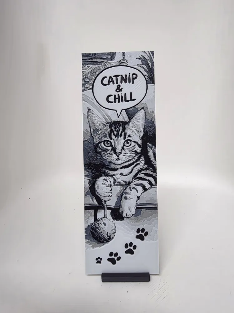 Cat Bookmark - Free 3D Print Model - MakerWorld