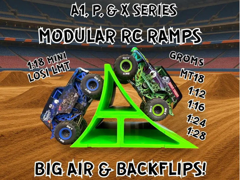MONSTER TRUCK BACKFLIP/LAUNCH RAMP A1,P,& X SERIES