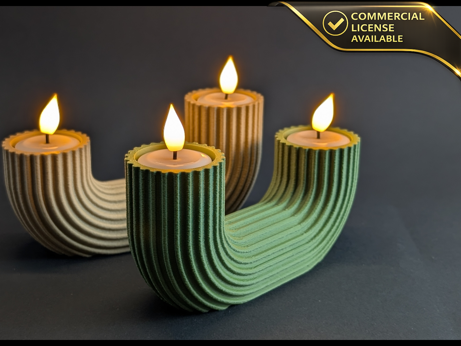 LED Tea Light Holder Duon