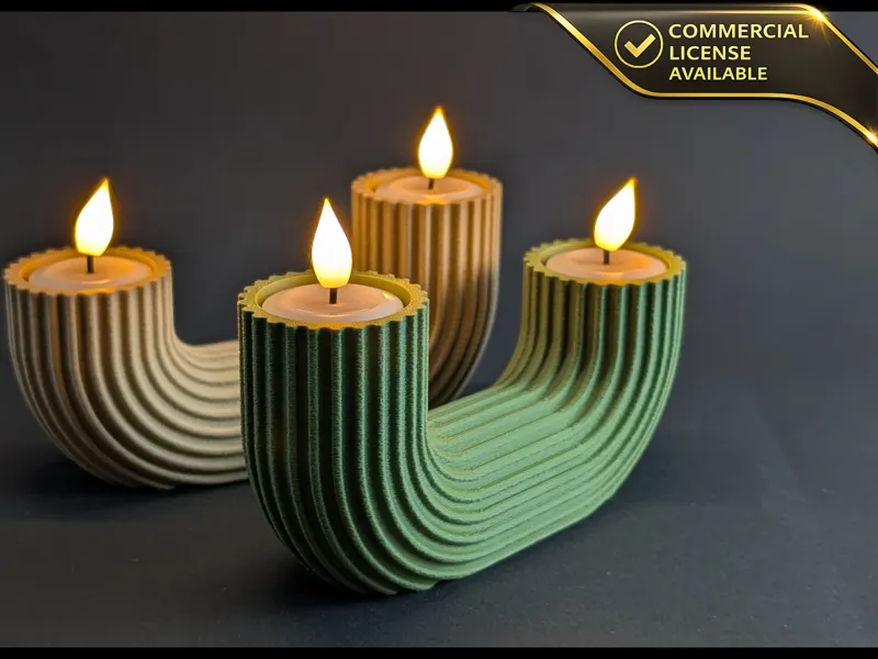 LED Tea Light Holder Duon
