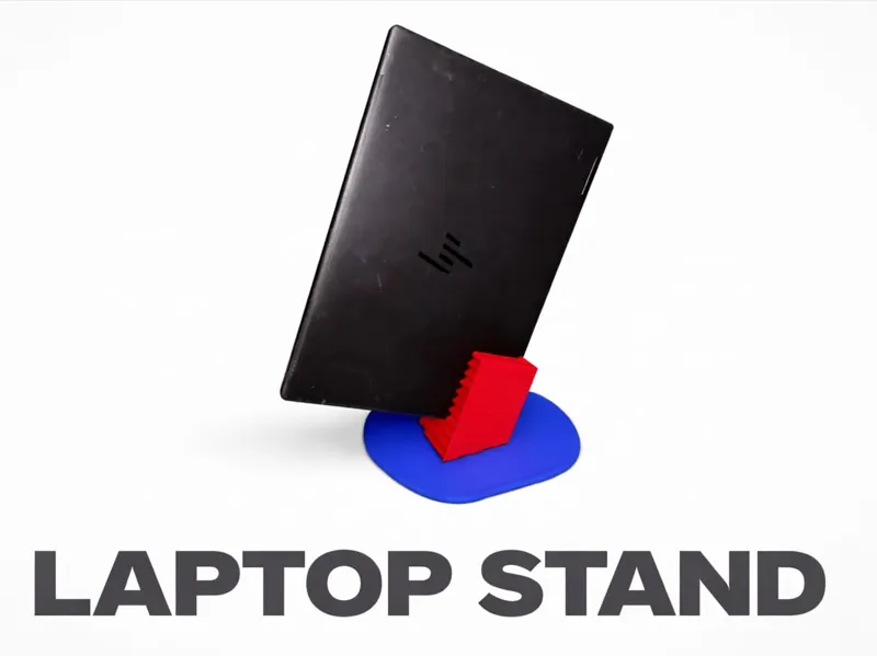 "Sinkender Container"  - Laptopständer