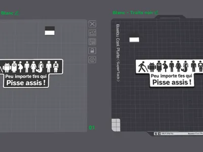 WC Sign – No matter who you are, pee sitting down!