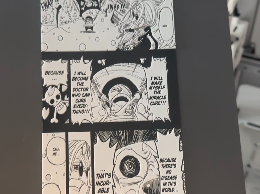 Chopper one piece manga panel