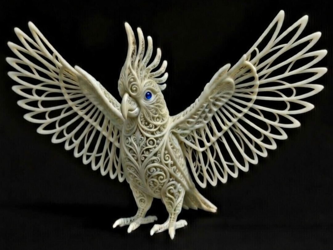 Miniatura 1 do modelo 3D Cacatoès