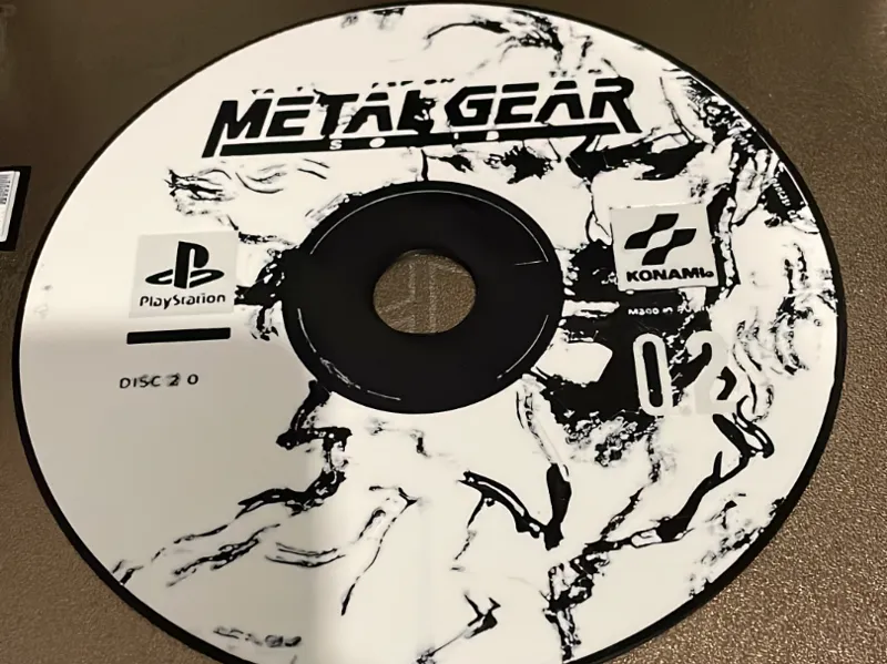 Metal Gear Solid PSX CD 2 Wall Art
