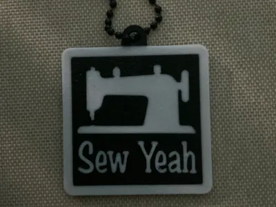 Fan Art/Keychain for Sew Yeah Quilting Shop