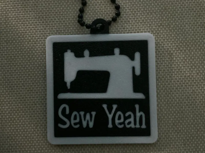 Fan Art/Keychain for Sew Yeah Quilting Shop