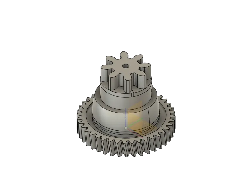 Food slicer motor gear