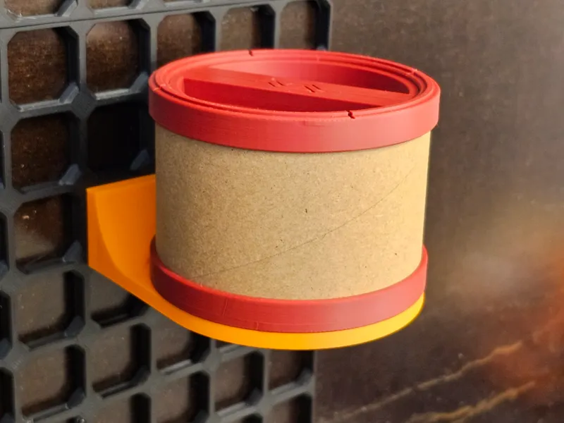 Holder for Cardboard Spool Core Container