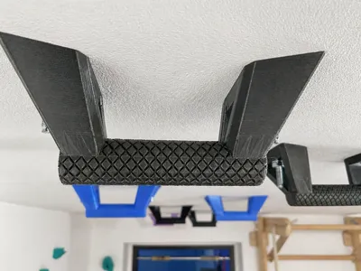 Pull up hook ceiling bolt-on climbing hold