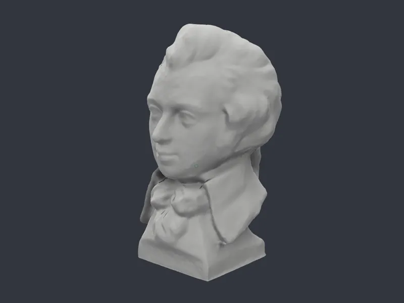 Mozart bust/statue