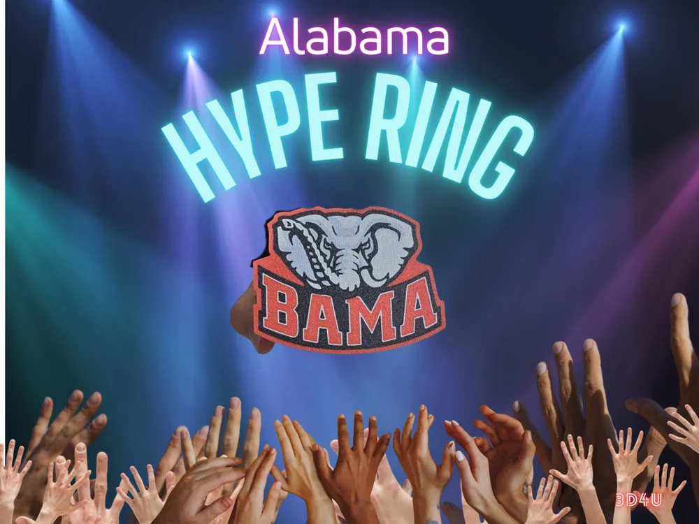 Bama Hype Ring - Free 3D Print Model - MakerWorld