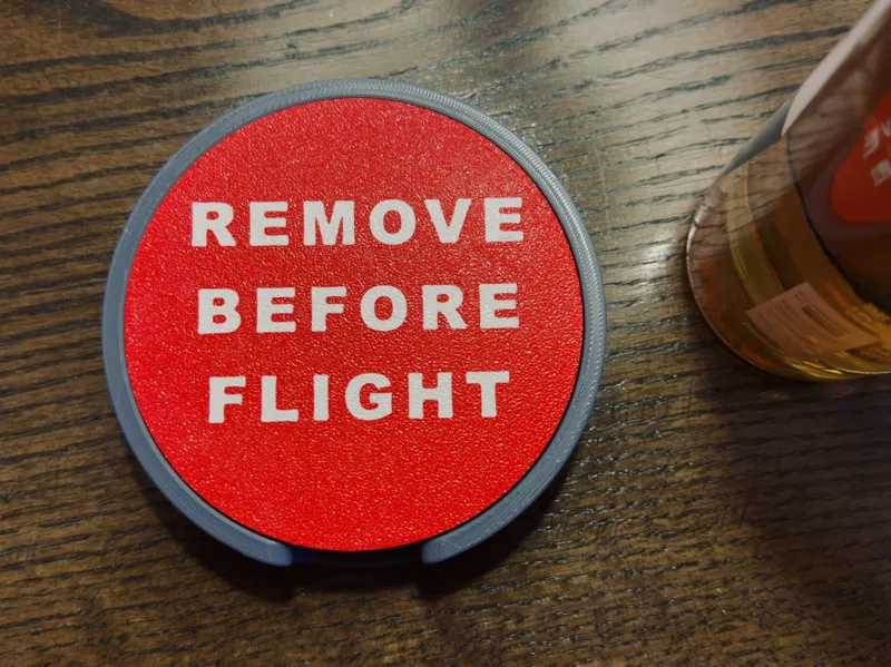 Remove Before Flight 4" Coaster