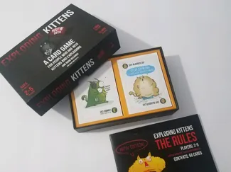Exploding Kittens Card Organizer Box
