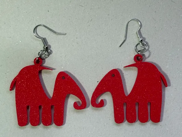 Cute Elephant Silhouette Earrings